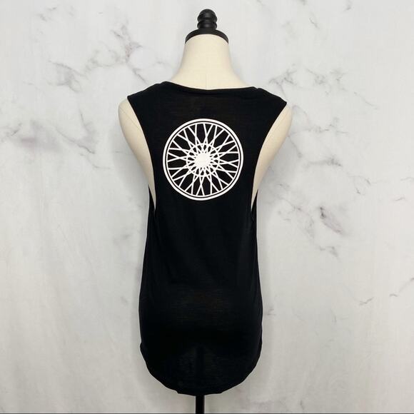 Soulcycle BERK Berkley Muscle Tank Top Black Athleisure Gym Spin Class Size M - Picture 3 of 9